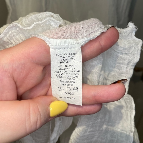 ELAN Long white Flowy skirt - Picture 3 of 4